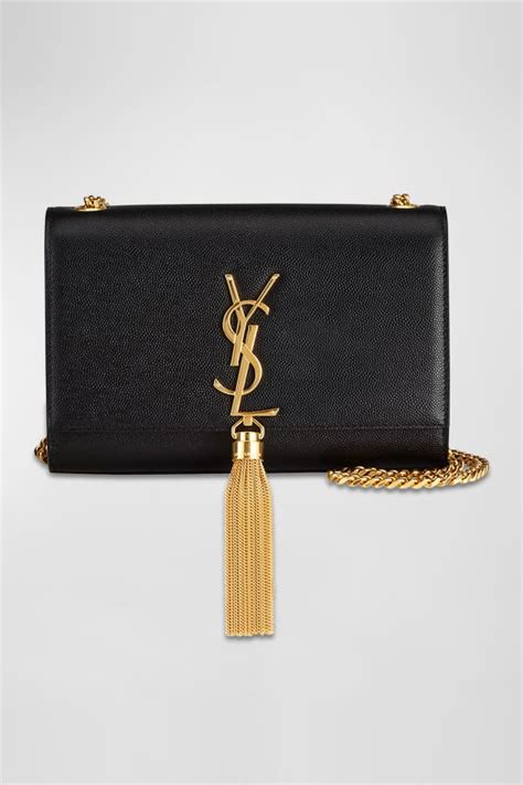 kate monogram ysl medium chain tassel shoulder bag